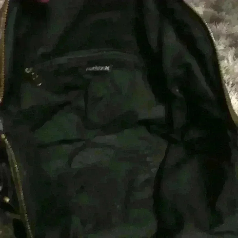 Hurley black used pleather